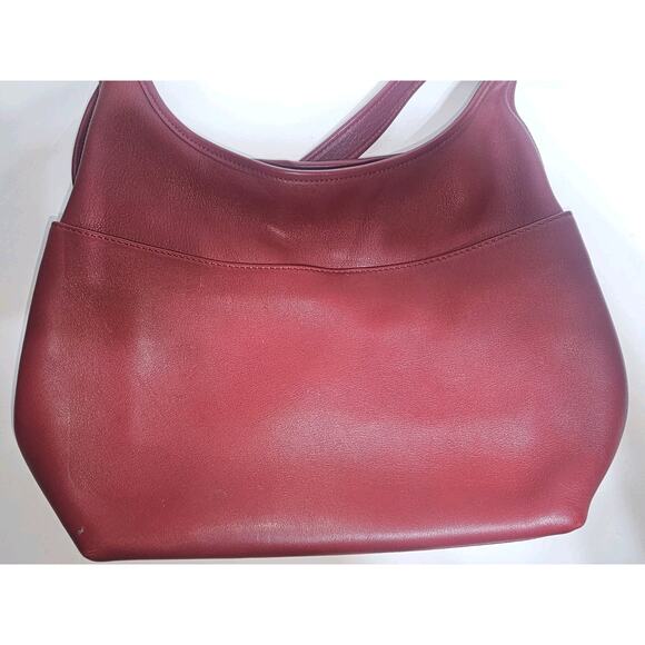 Coach Vintage 9058 Legacy Red Leather Small Hobo Baguette Bag Shoulder Purse - Picture 10 of 14
